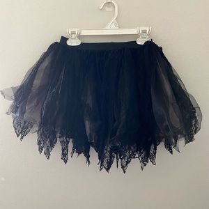 NEW! Black Lace Mini Skirt